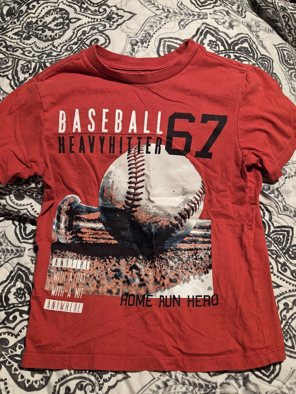(7/8) Place Red 'Baseball 67' Graphic Tee